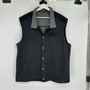 Toad & Co Dark Gray Wool Blend Vest Sz XXL Mens